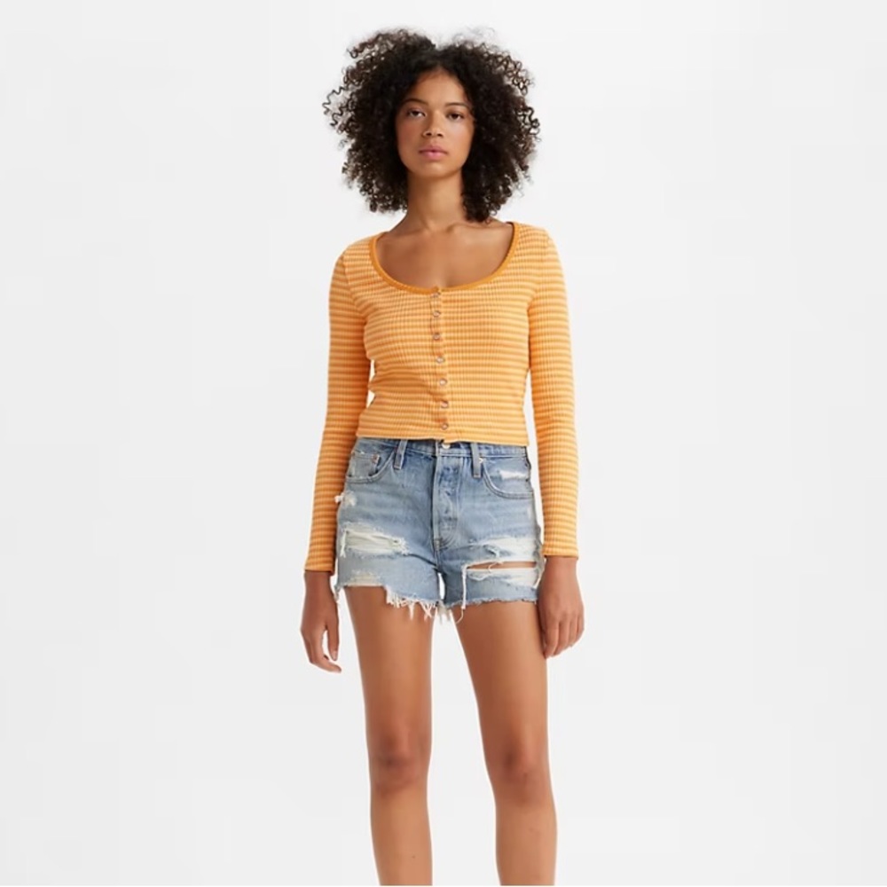 Levi’s 501 High Rise Shorts- Medium Wash